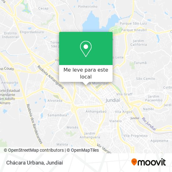Chácara Urbana mapa