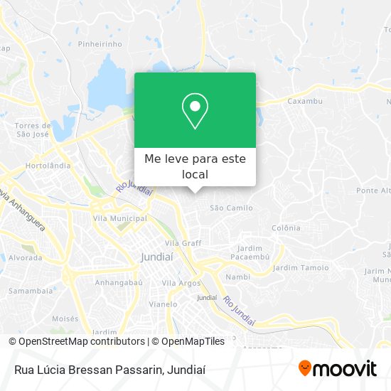 Rua Lúcia Bressan Passarin mapa
