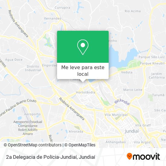 2a Delegacia de Polícia-Jundiaí mapa