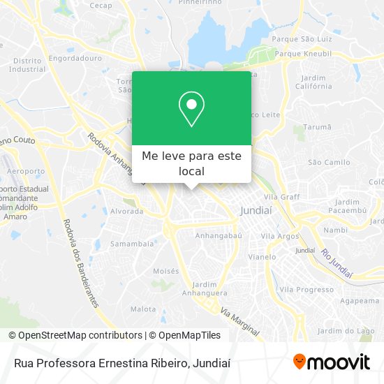 Rua Professora Ernestina Ribeiro mapa