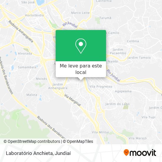 Laboratório Anchieta mapa