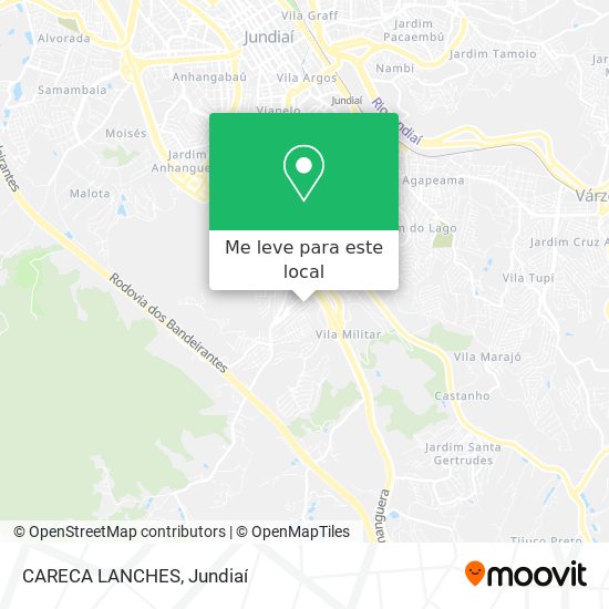 CARECA LANCHES mapa