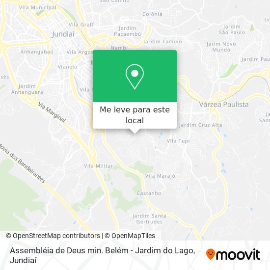 Assembléia de Deus min. Belém - Jardim do Lago mapa