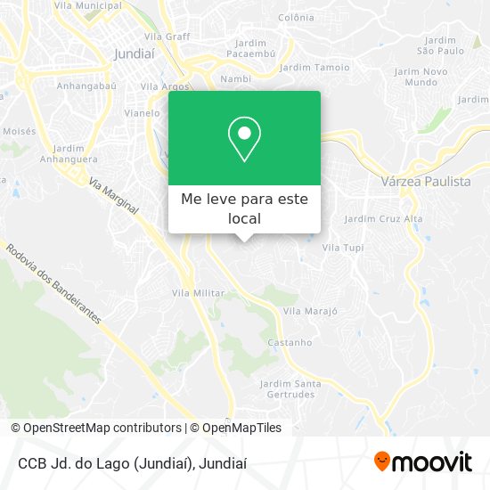 CCB Jd. do Lago (Jundiaí) mapa