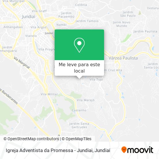 Igreja Adventista da Promessa - Jundiai mapa