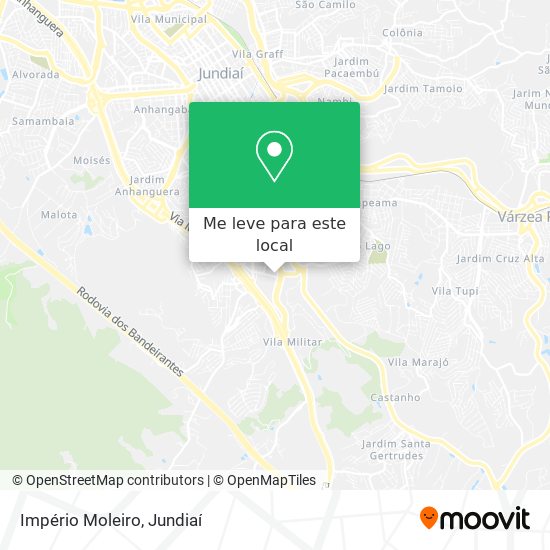 Império Moleiro mapa