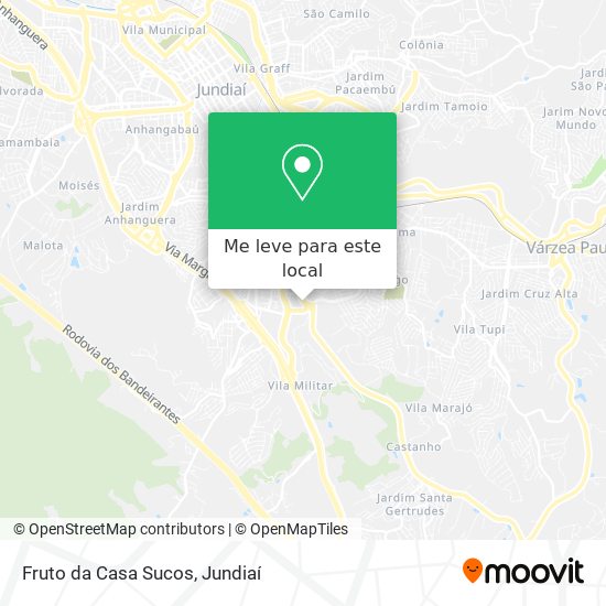 Fruto da Casa Sucos mapa