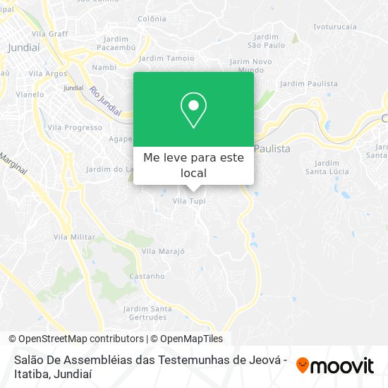 Salão De Assembléias das Testemunhas de Jeová - Itatiba mapa