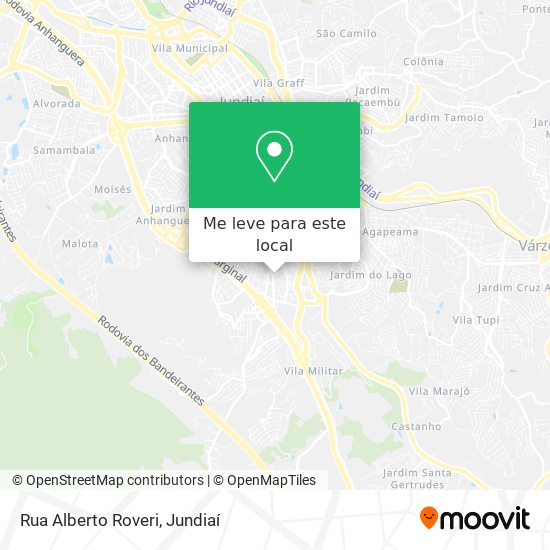 Rua Alberto Roveri mapa
