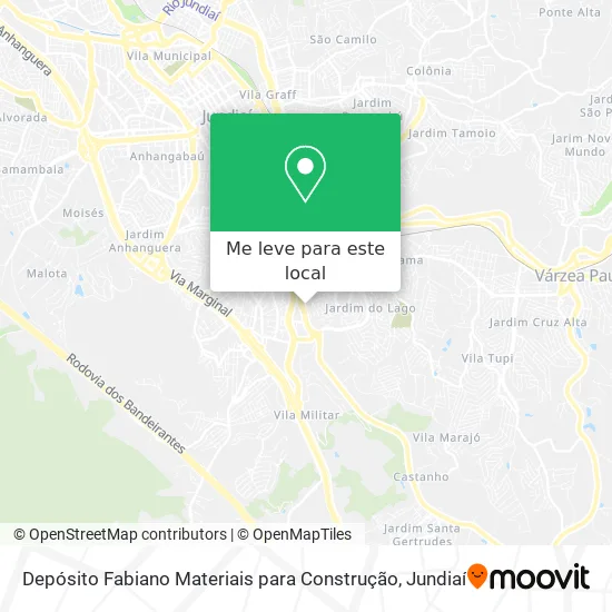 Depósito Fabiano Materiais para Construção mapa