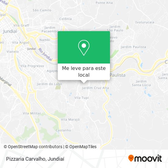 Pizzaria Carvalho mapa