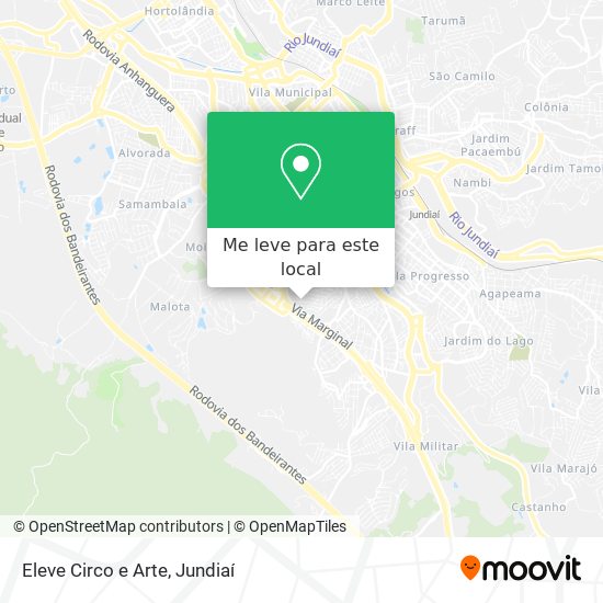 Eleve Circo e Arte mapa