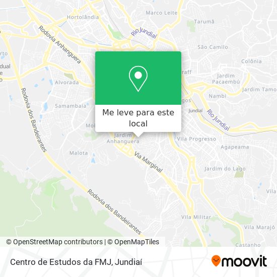 Centro de Estudos da FMJ mapa