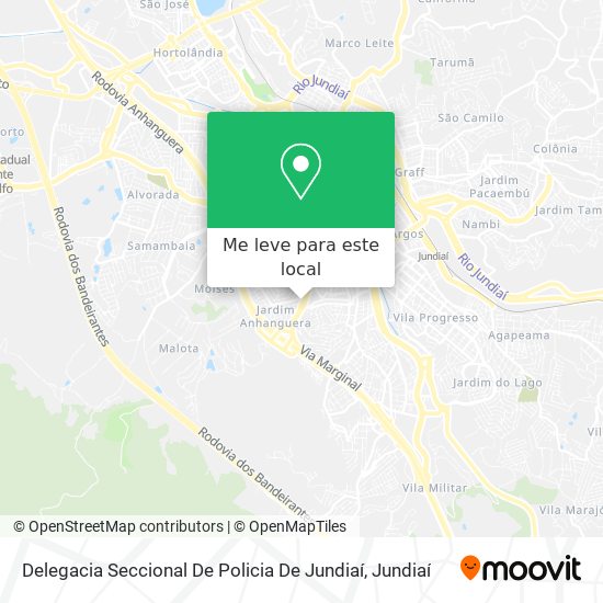 Delegacia Seccional De Policia De Jundiaí mapa