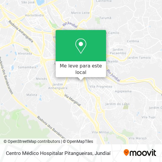 Centro Médico Hospitalar Pitangueiras mapa