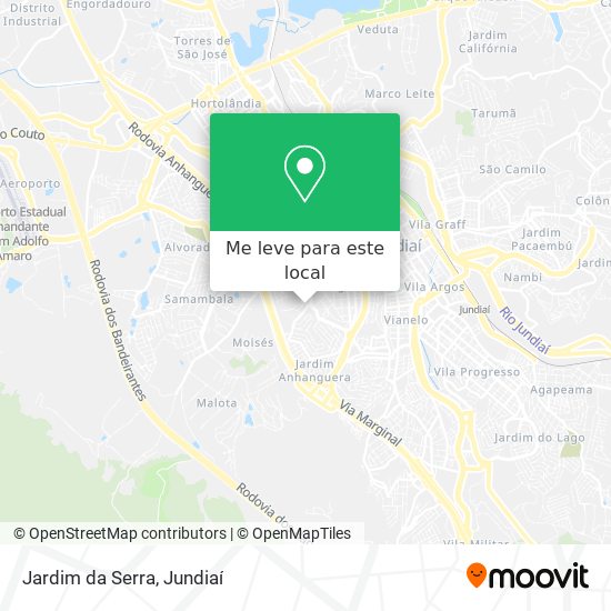 Jardim da Serra mapa