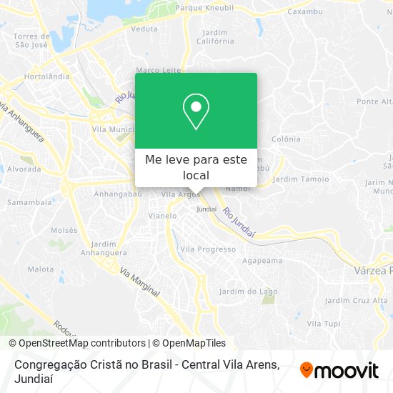 Congregação Cristã no Brasil - Central Vila Arens mapa
