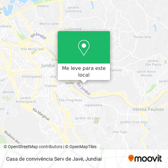 Casa de convivência Serv de Javé mapa