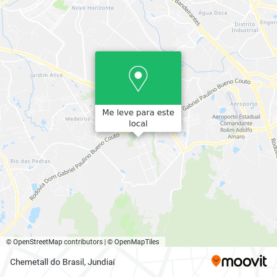 Chemetall do Brasil mapa