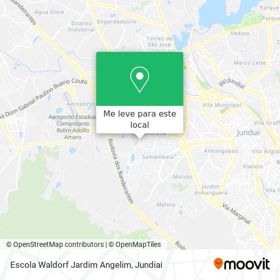 Escola Waldorf Jardim Angelim mapa