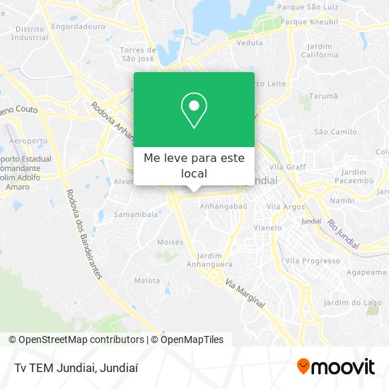 Tv TEM Jundiai mapa