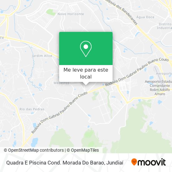 Quadra E Piscina Cond. Morada Do Barao mapa