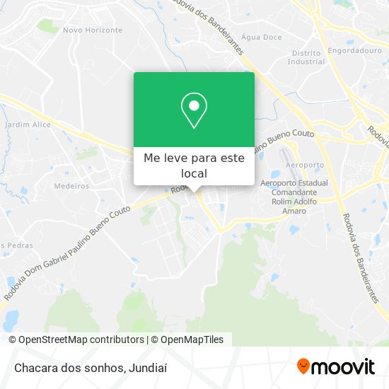 Chacara dos sonhos mapa