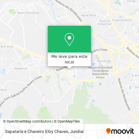 Sapataria e Chaveiro Eloy Chaves mapa