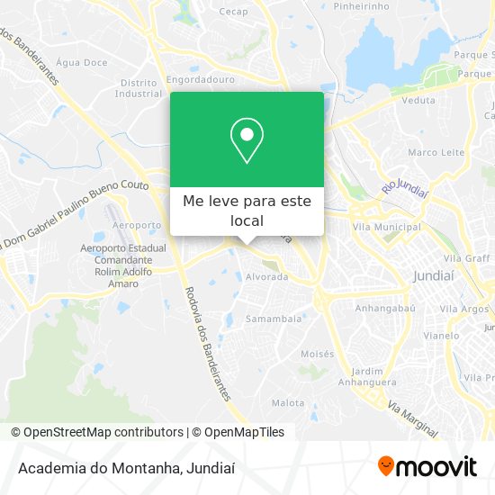 Academia do Montanha mapa