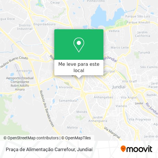 Praça de Alimentação Carrefour mapa