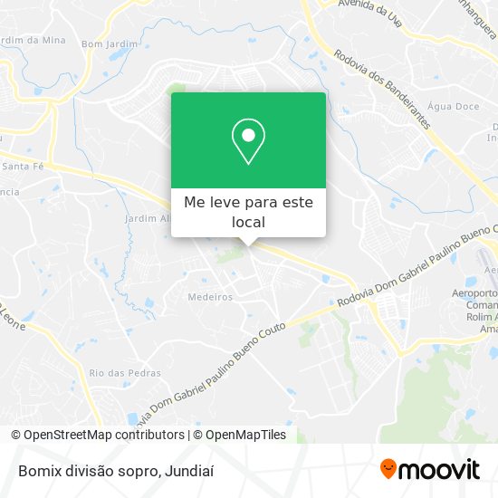 Bomix divisão sopro mapa