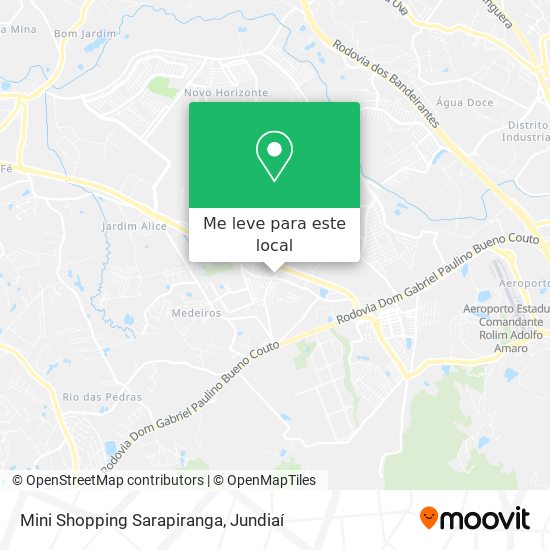 Mini Shopping Sarapiranga mapa
