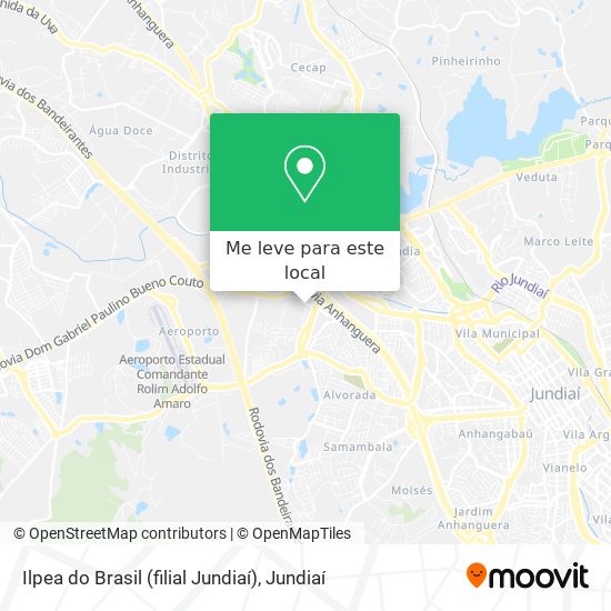 Ilpea do Brasil (filial Jundiaí) mapa
