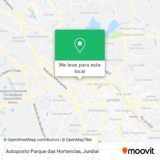 Autoposto Parque das Hortencias mapa