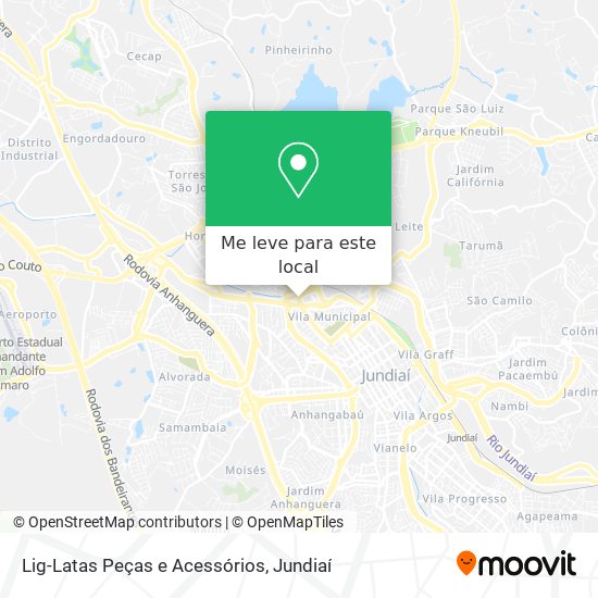 Lig-Latas Peças e Acessórios mapa