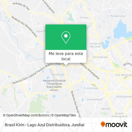 Brasil Kirin -  Lago Azul Distribuidora mapa