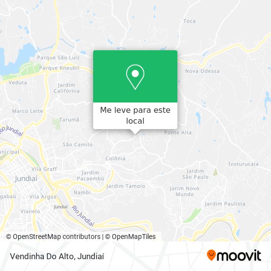 Vendinha Do Alto mapa