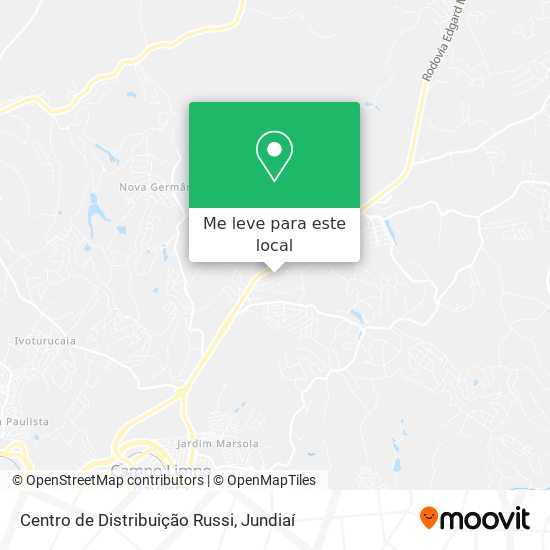 Centro de Distribuição Russi mapa
