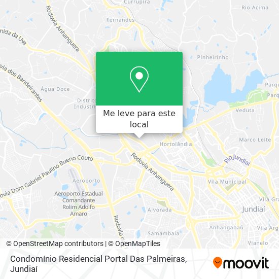 Condomínio Residencial Portal Das Palmeiras mapa