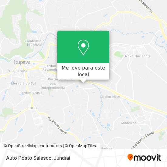 Auto Posto Salesco mapa