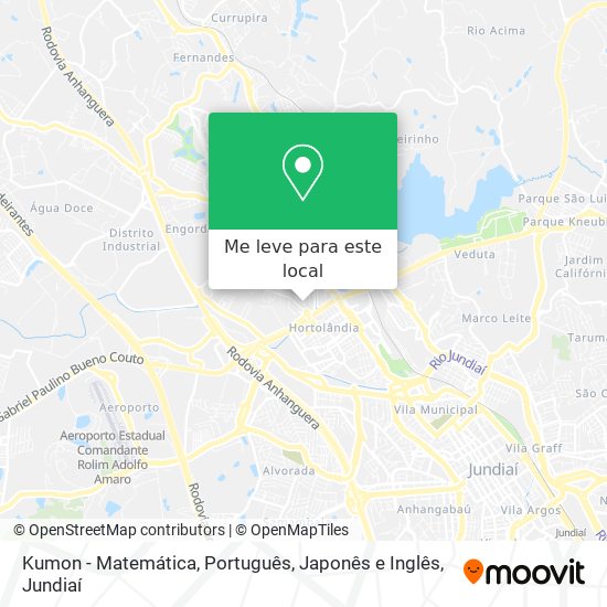 Kumon - Matemática, Português, Japonês e Inglês mapa