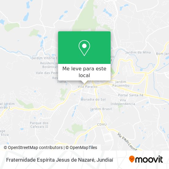 Fraternidade Espírita Jesus de Nazaré mapa