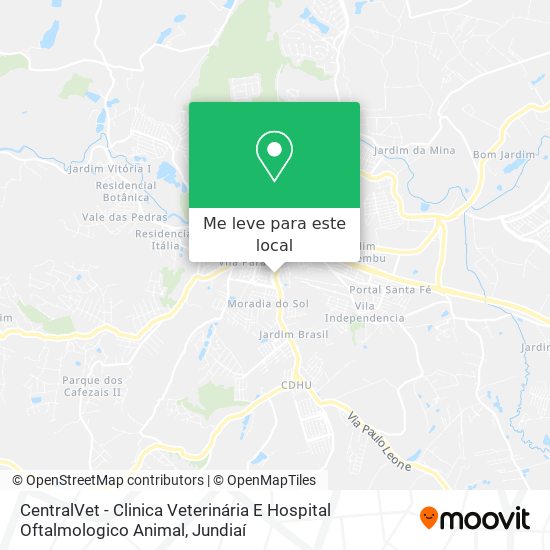 CentralVet - Clinica Veterinária E Hospital Oftalmologico Animal mapa