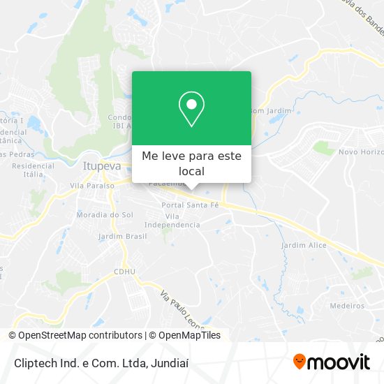 Cliptech Ind. e  Com. Ltda mapa