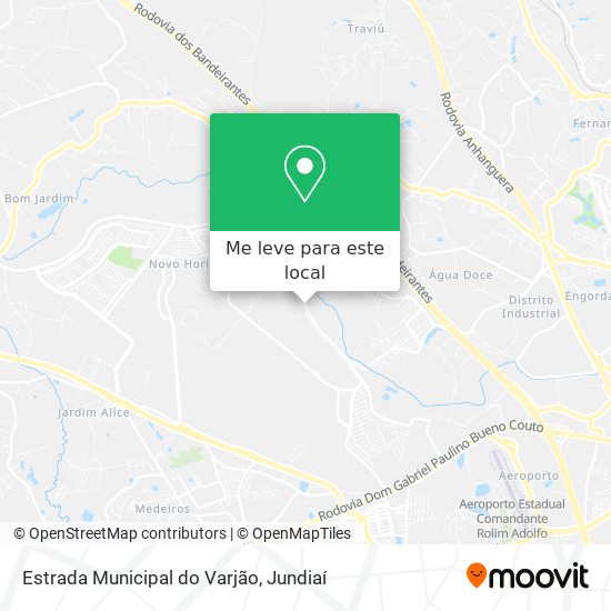 Estrada Municipal do Varjão mapa