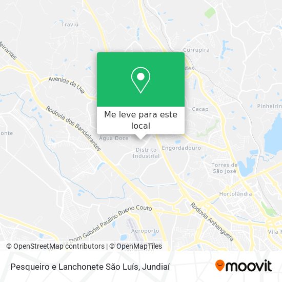 Pesqueiro e Lanchonete São Luís mapa