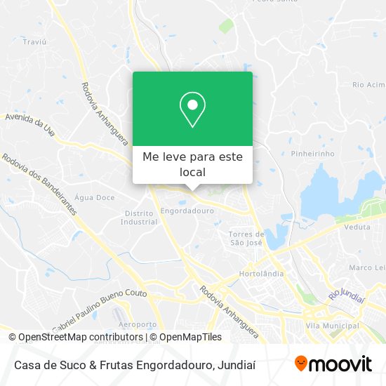 Casa de Suco & Frutas Engordadouro mapa