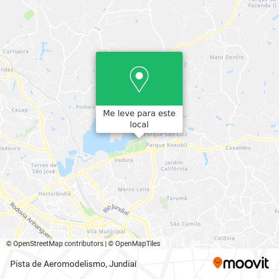Pista de Aeromodelismo mapa