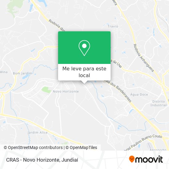 CRAS - Novo Horizonte mapa