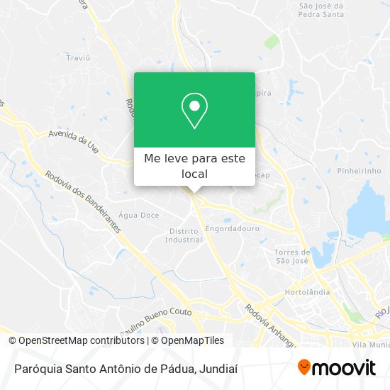 Paróquia Santo Antônio de Pádua mapa